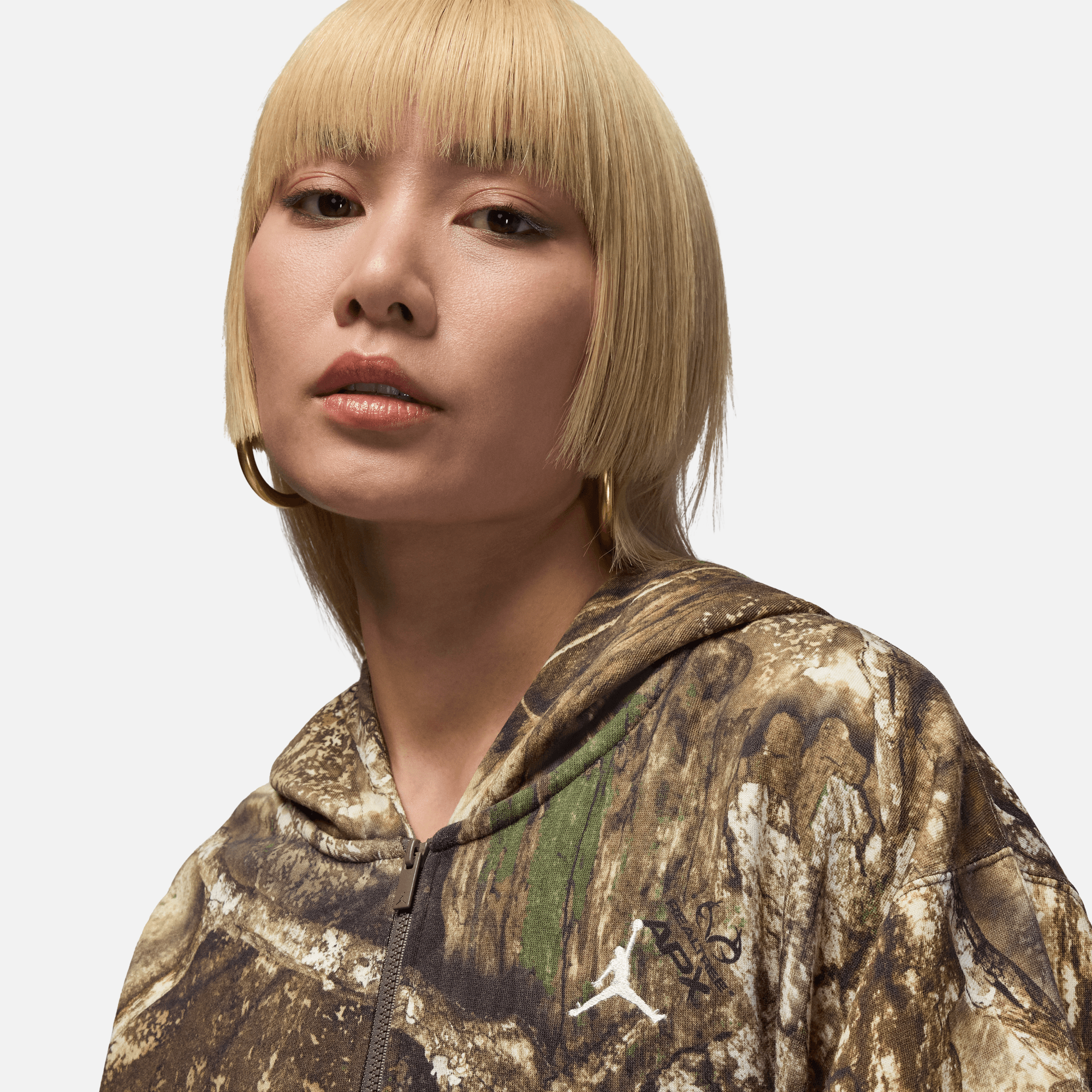 Air Jordan Women's Brooklyn Realtree Mod Crop Zip Hoodie