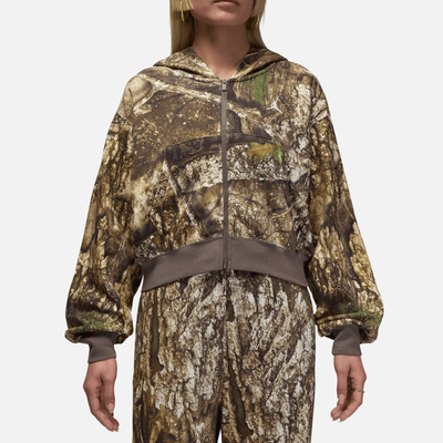 Air Jordan Women's Brooklyn Realtree Mod Crop Zip Hoodie