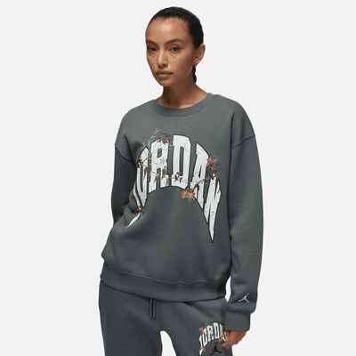 Air Jordan Women's Brooklyn Fleece Realtree Grey Sweatshirt