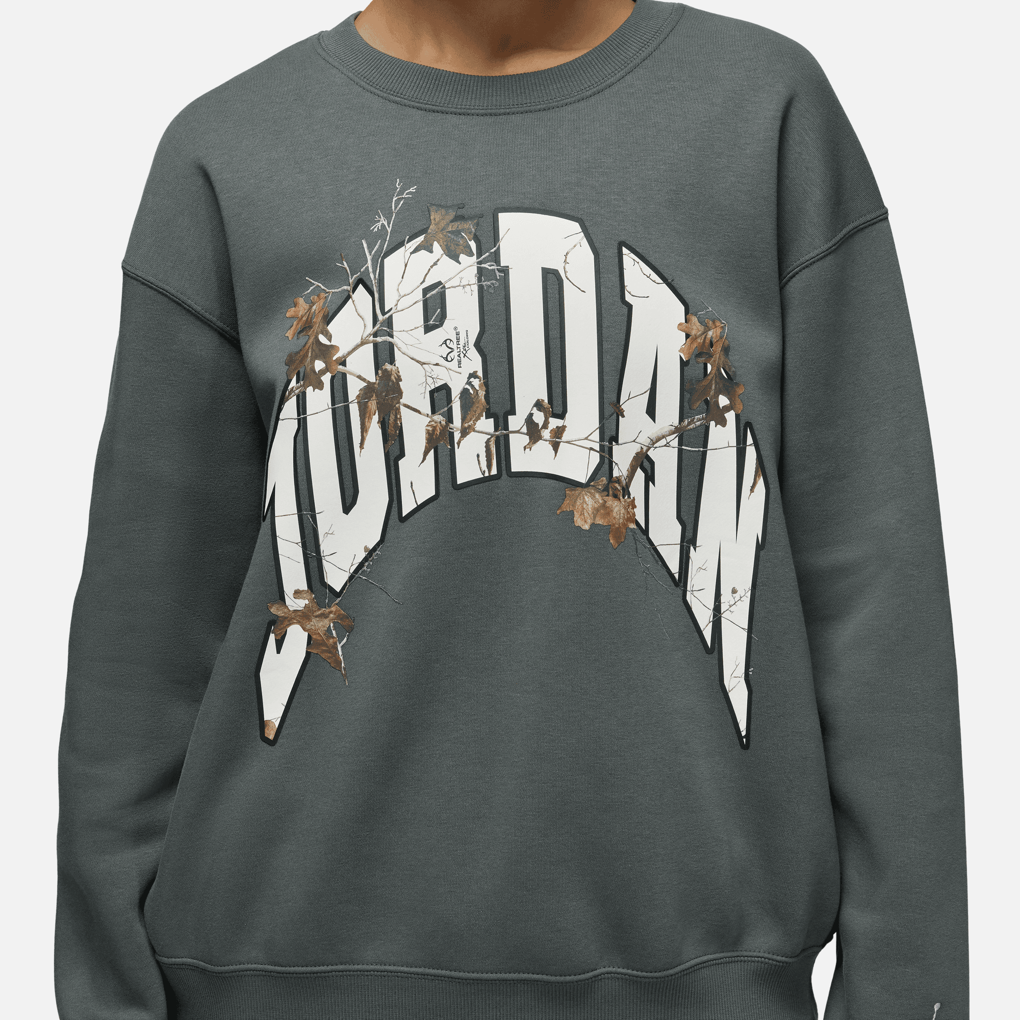 grey jordan crew neck