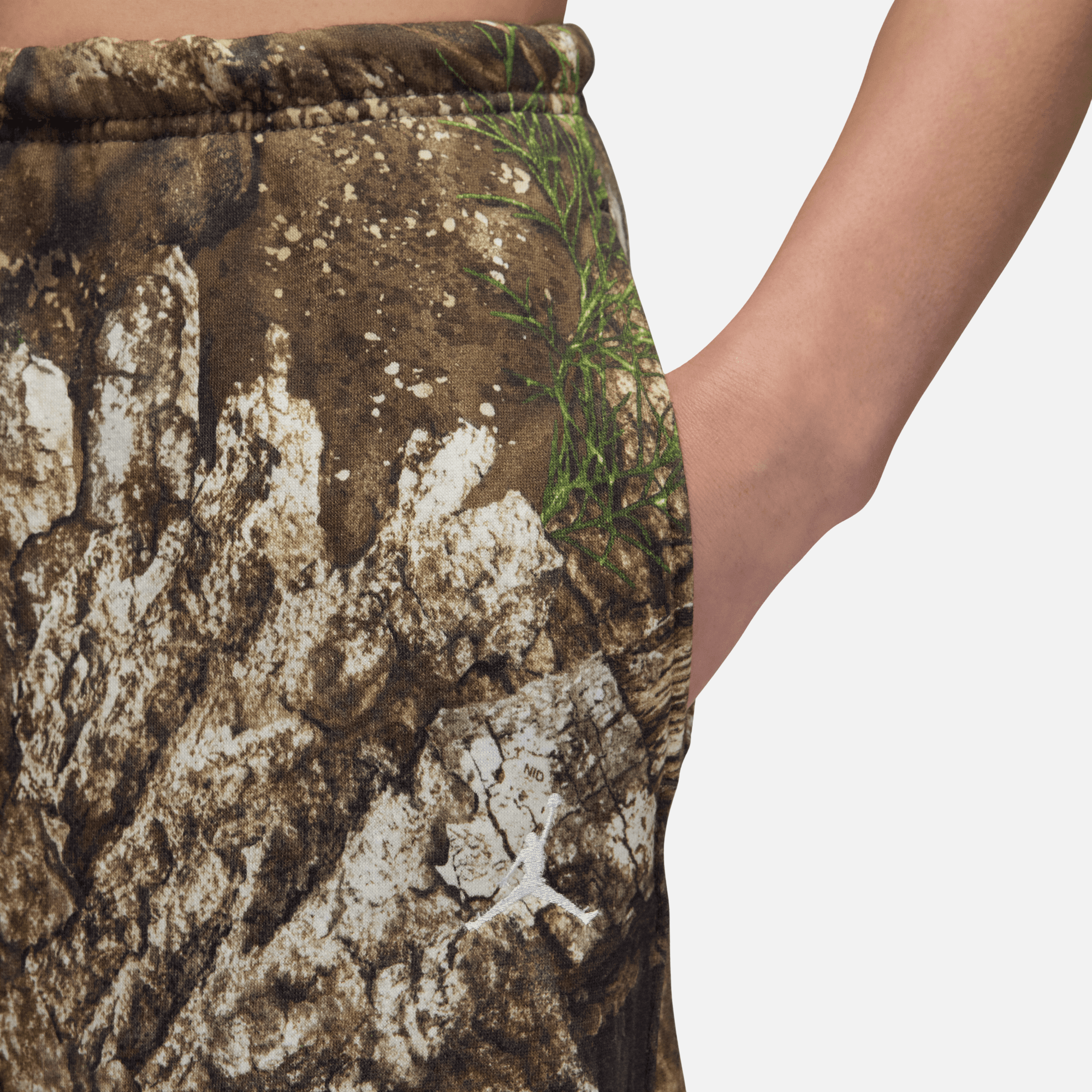 Air Jordan Women's Brooklyn Open-Hem Green Pants