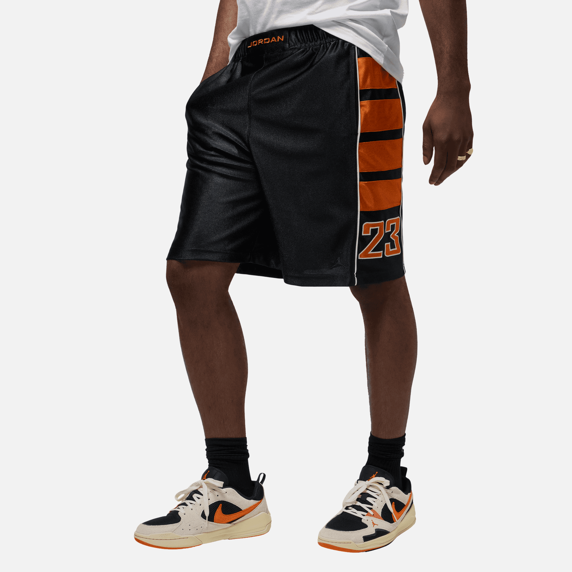 jordan 4 black cat with shorts