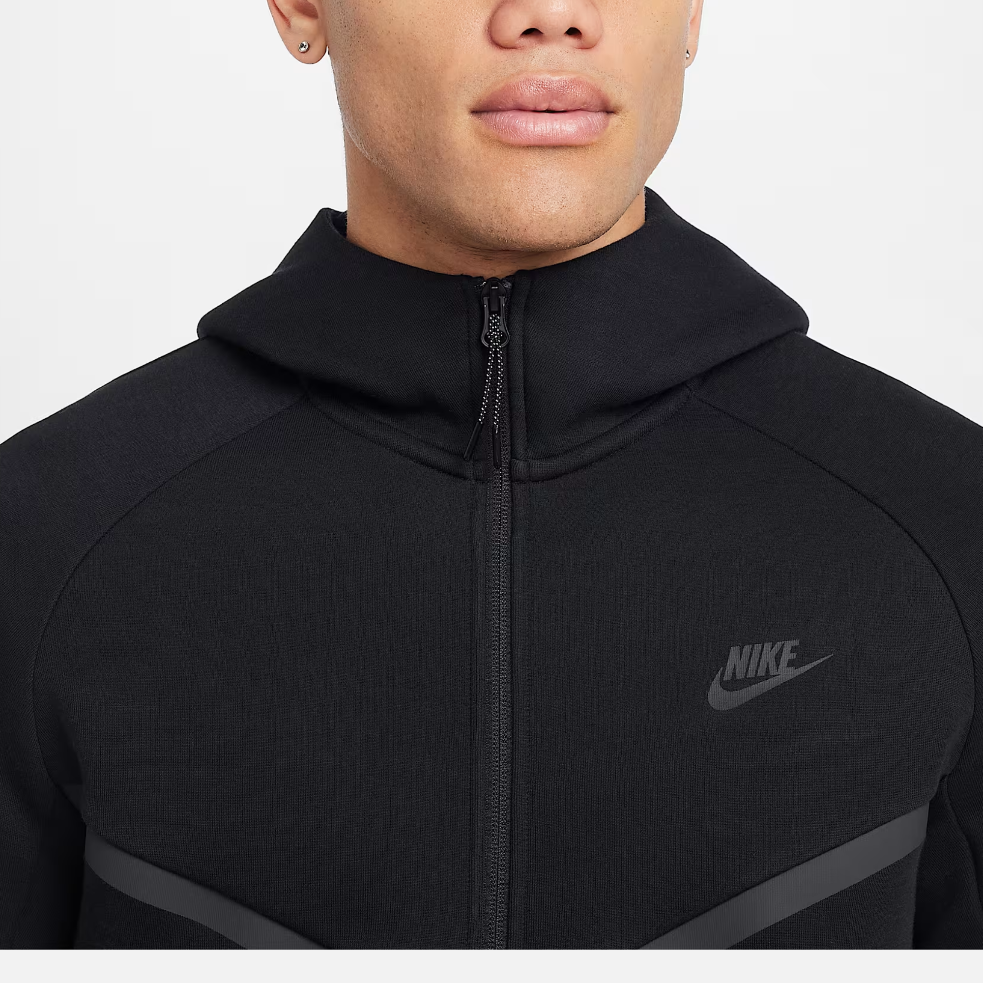 Nike Fleece Windrunner Full-Zip Black Jacket