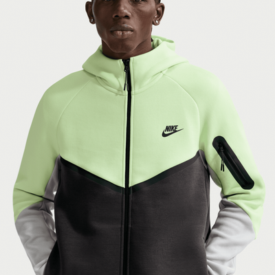 Nike Tech Fleece Windrunner Full-Zip Black Lime Jacket