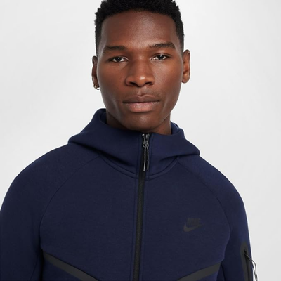 Nike Tech Fleece Windrunner Full-Zip Navy Jacket – Puffer Reds