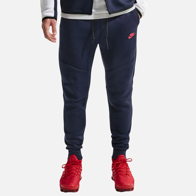 Nike Tech Fleece Navy Red Joggers