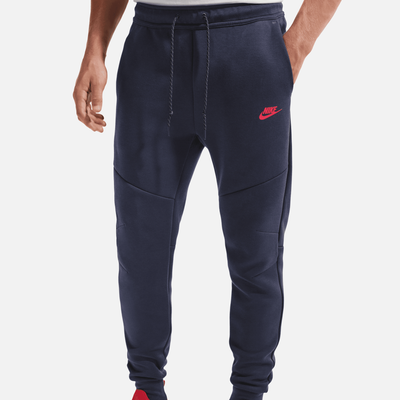 Nike Tech Fleece Navy Red Joggers
