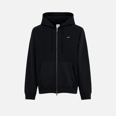 Nike Solo Swoosh Full-Zip Black Hoodie