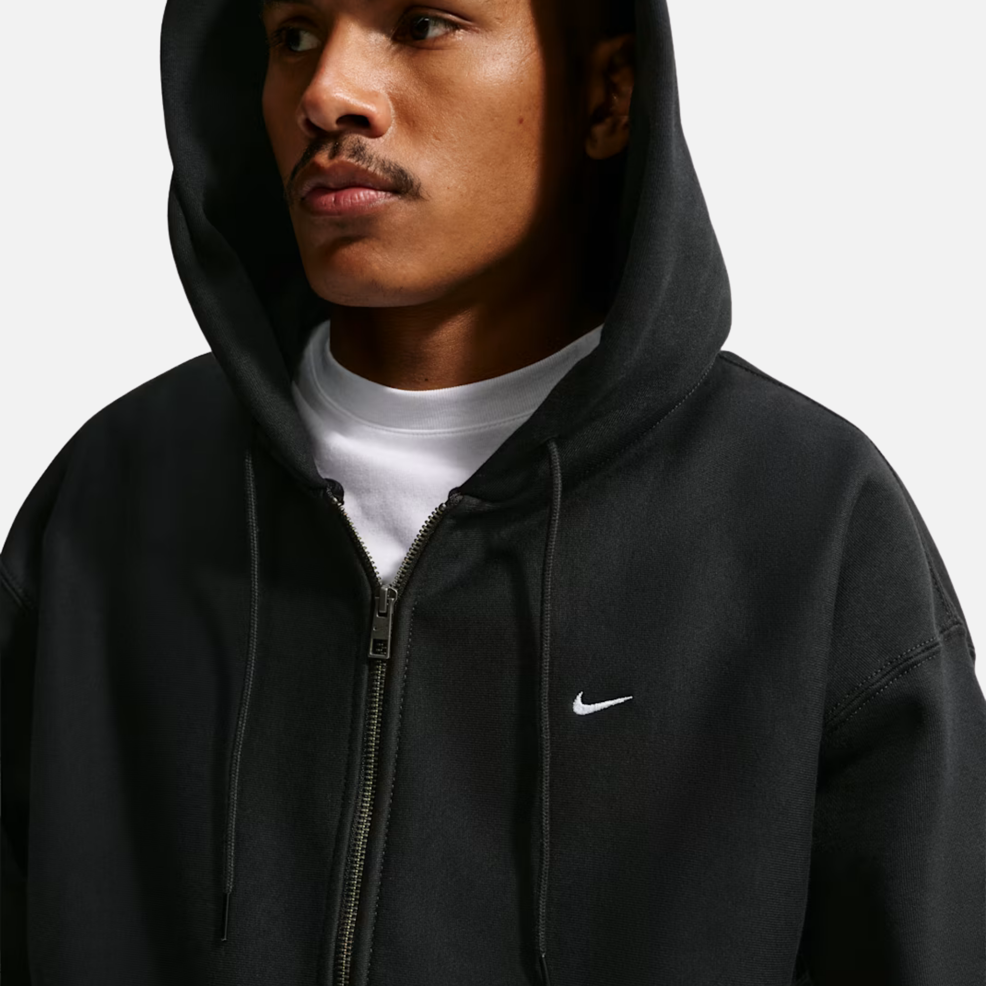 Nike Solo Swoosh Full-Zip Black Hoodie