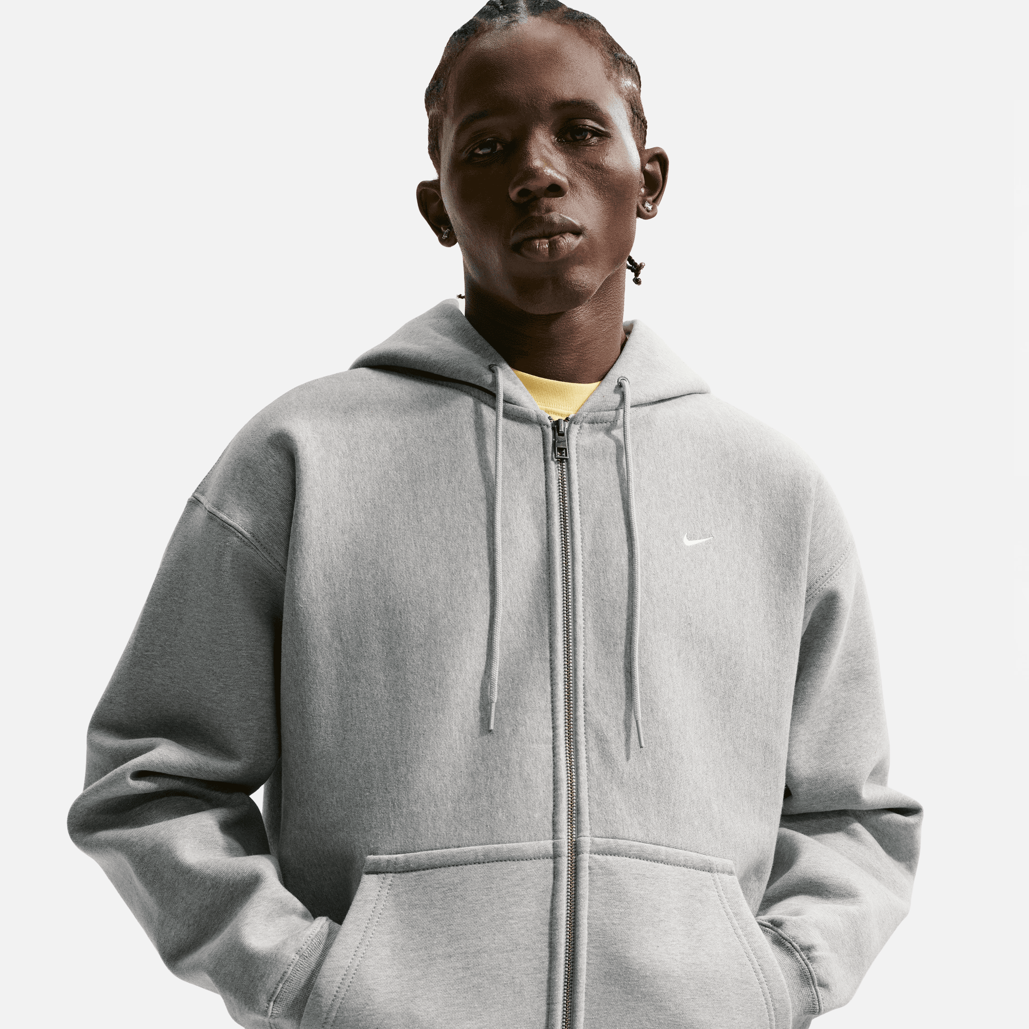 Nike Solo Swoosh Full-Zip Dark Grey Hoodie