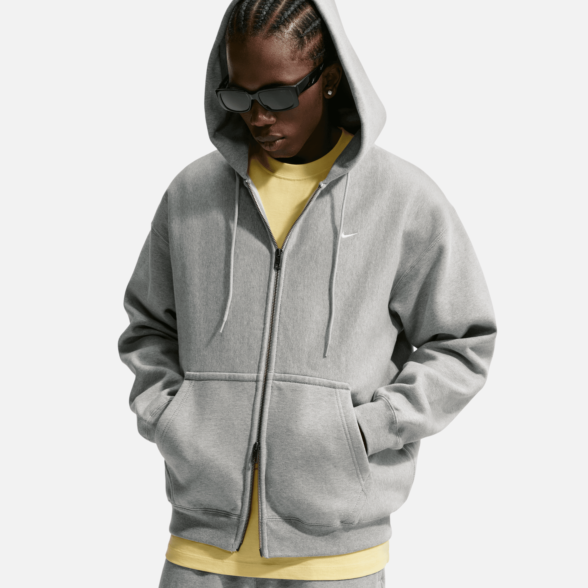 Nike Solo Swoosh Full-Zip Dark Grey Hoodie