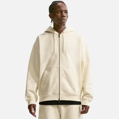 Nike Solo Swoosh Full-Zip Cream Hoodie