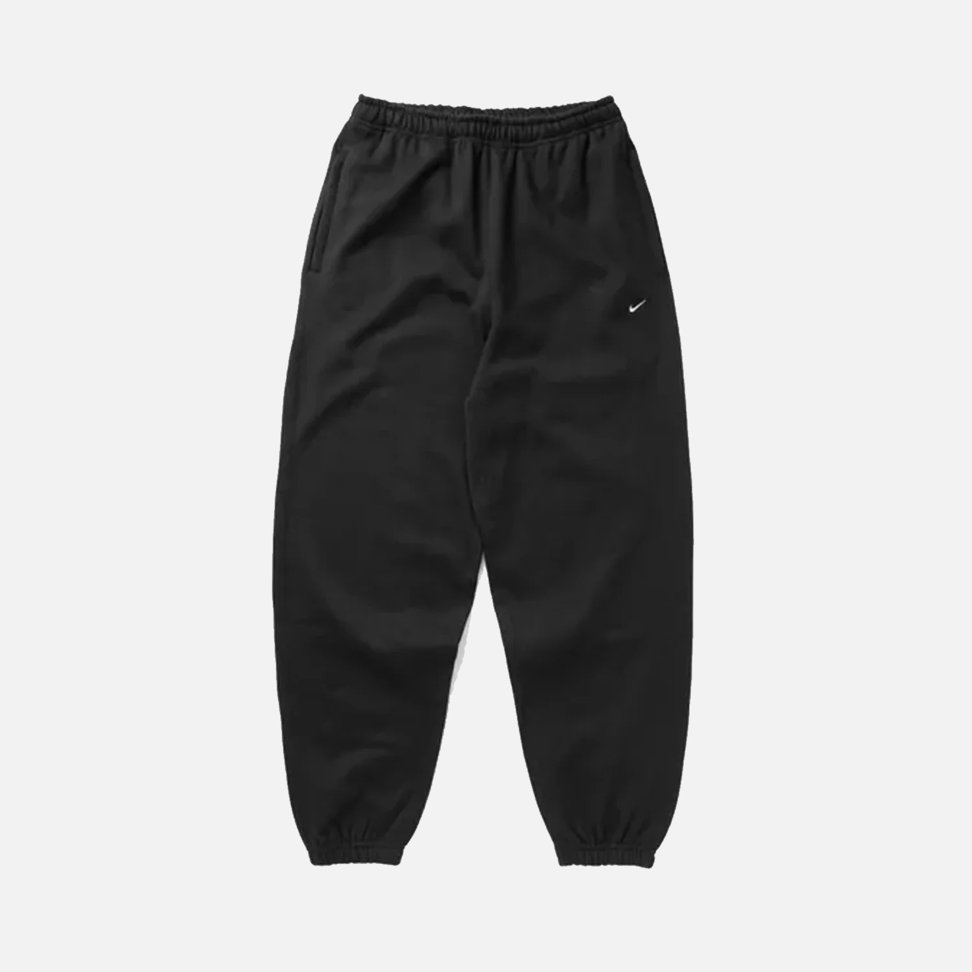 Nike Solo Swoosh Cuffed Black Pants