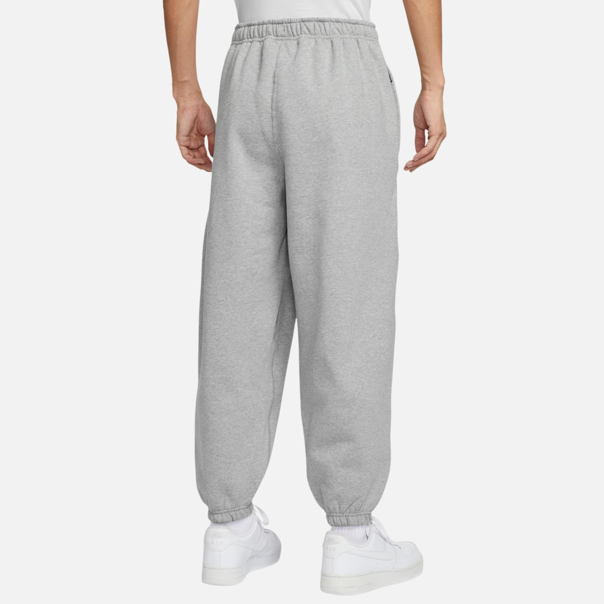 Nike Solo Swoosh Cuffed Grey Pants