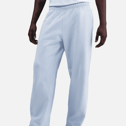 Nike Solo Swoosh Fleece Open-Hem Blue Pants