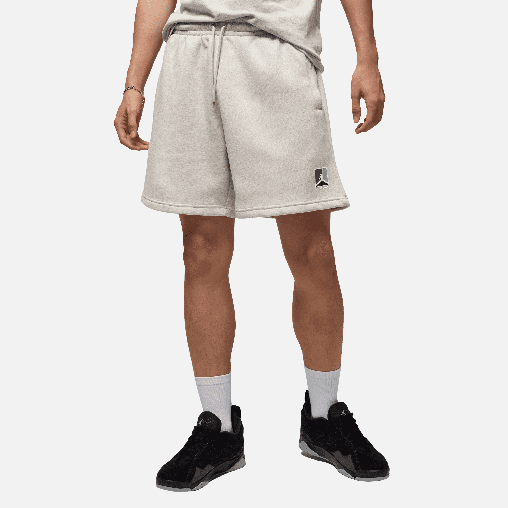 Air Jordan Brooklyn Fleece Grey Graphic Shorts