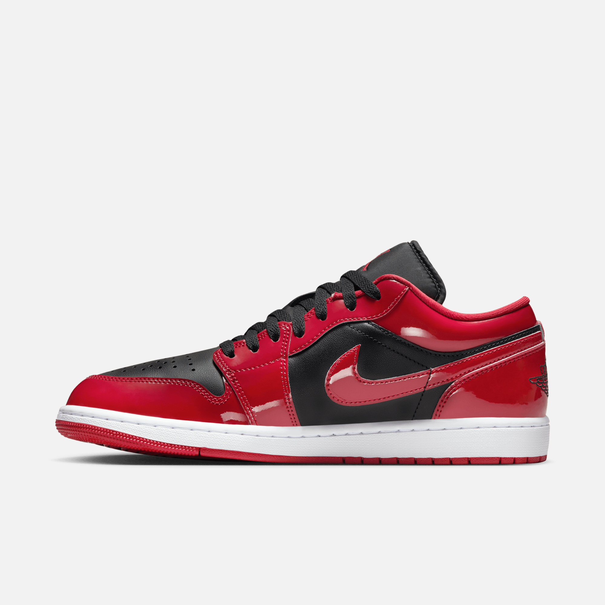 Air Jordan 1 Low SE Patent Varsity Red Black
