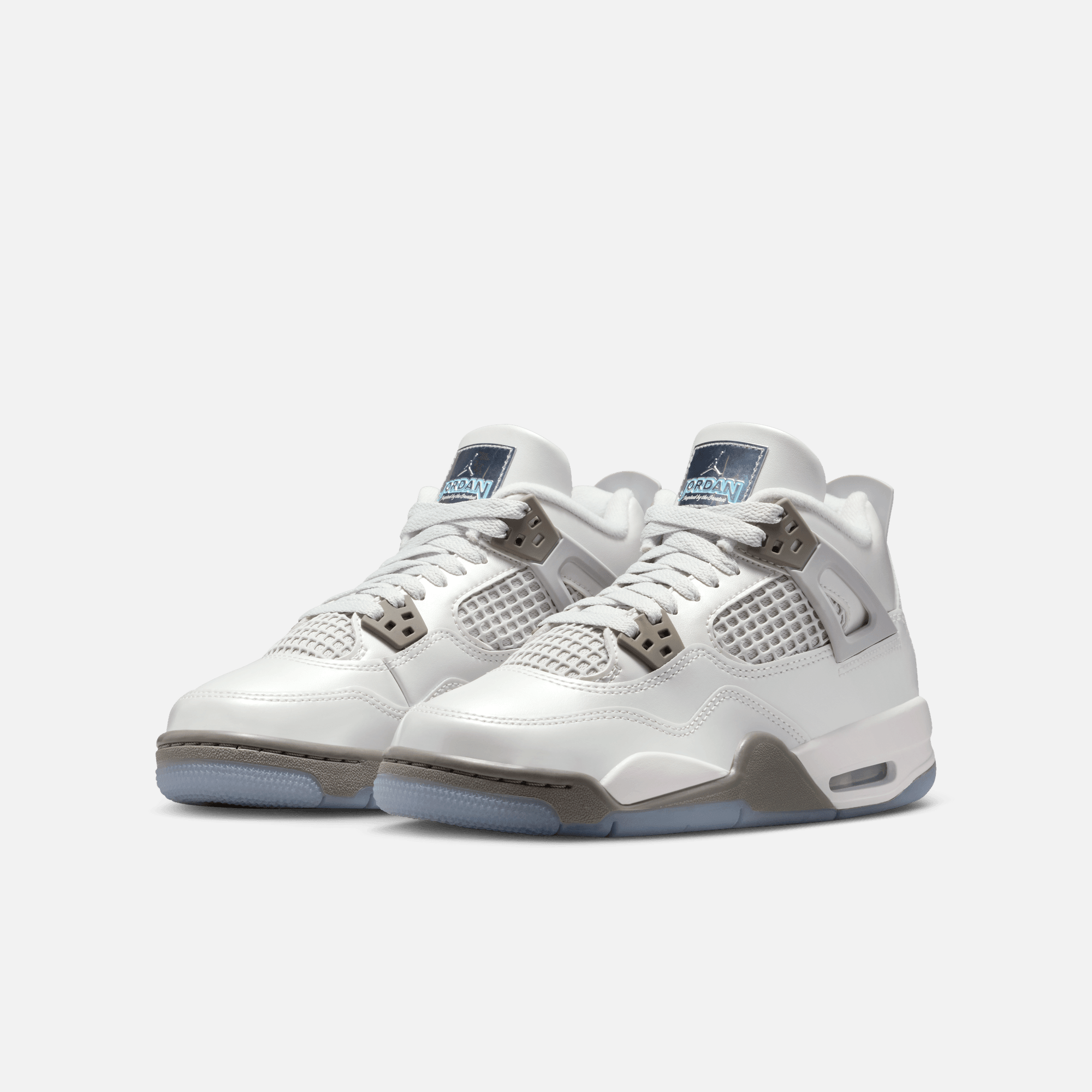 Air Jordan Big Kids' 4 Retro Blue Chill (GS)