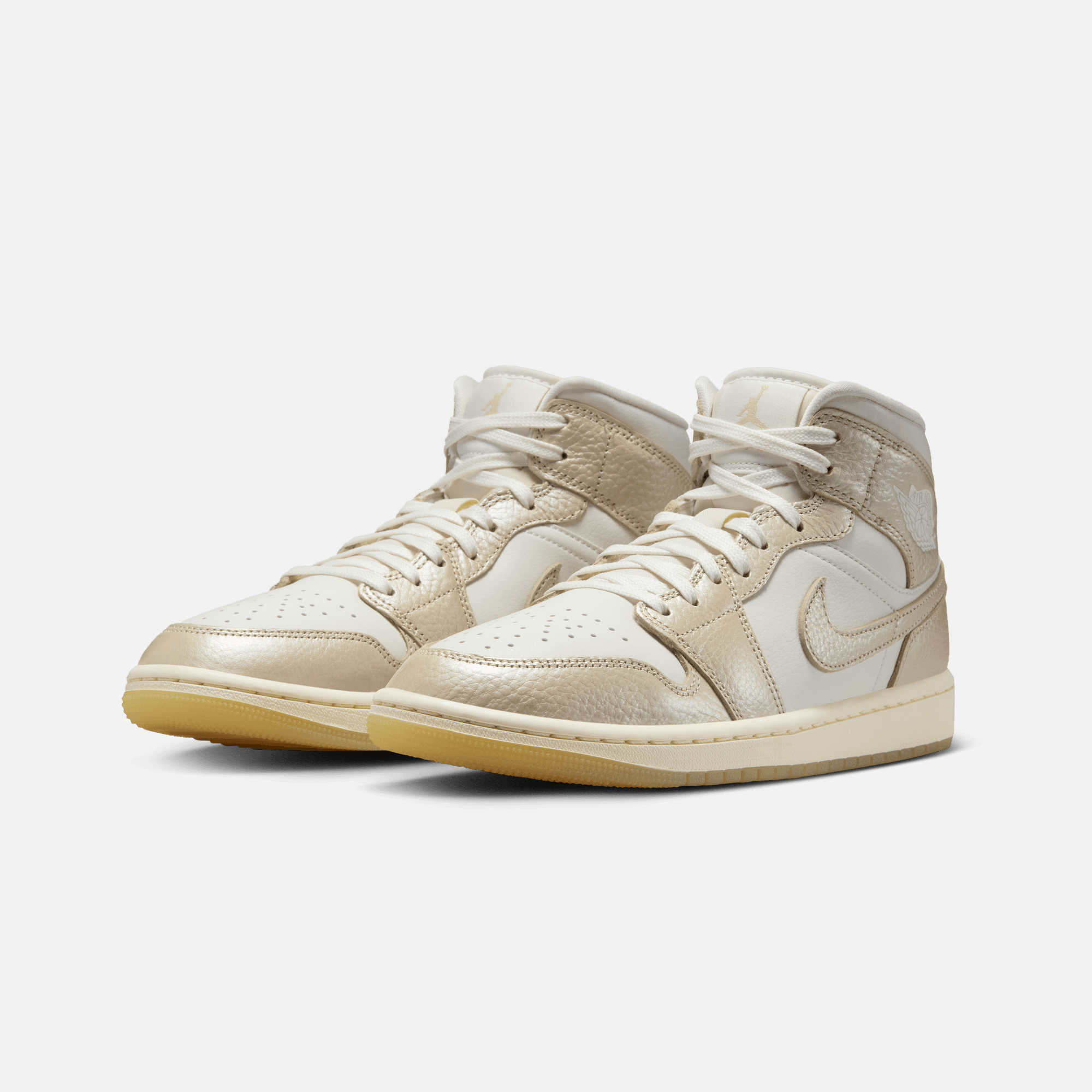 Air Jordan Women's 1 Mid Metallic Team Gold