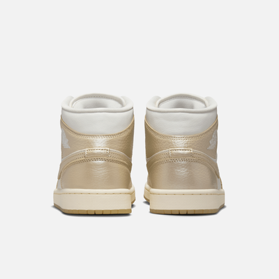 Air Jordan Women's 1 Mid Metallic Team Gold