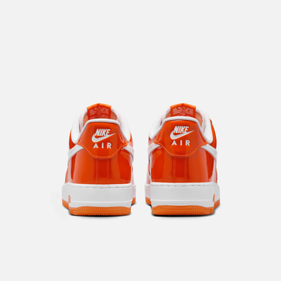 Nike Air Force 1 Low Orange White Patent Leather