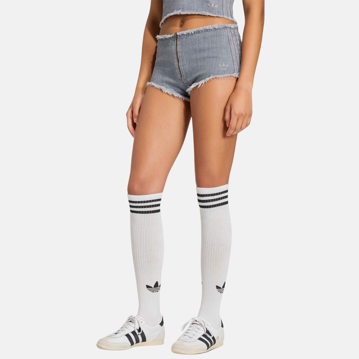 Adidas Women's Low Rise Denim Shorts