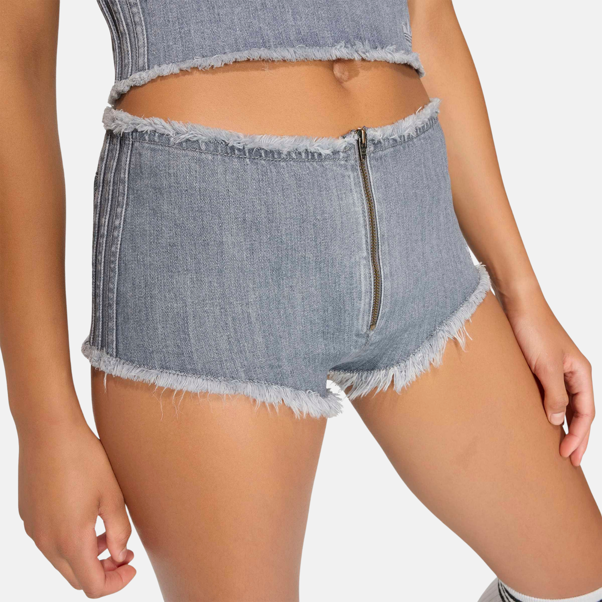 Adidas Women's Low Rise Denim Shorts