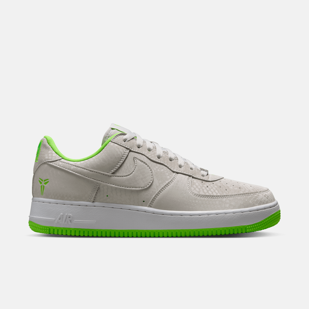 Nike Kobe Air Force 1 Low Vast Grey Electric Green