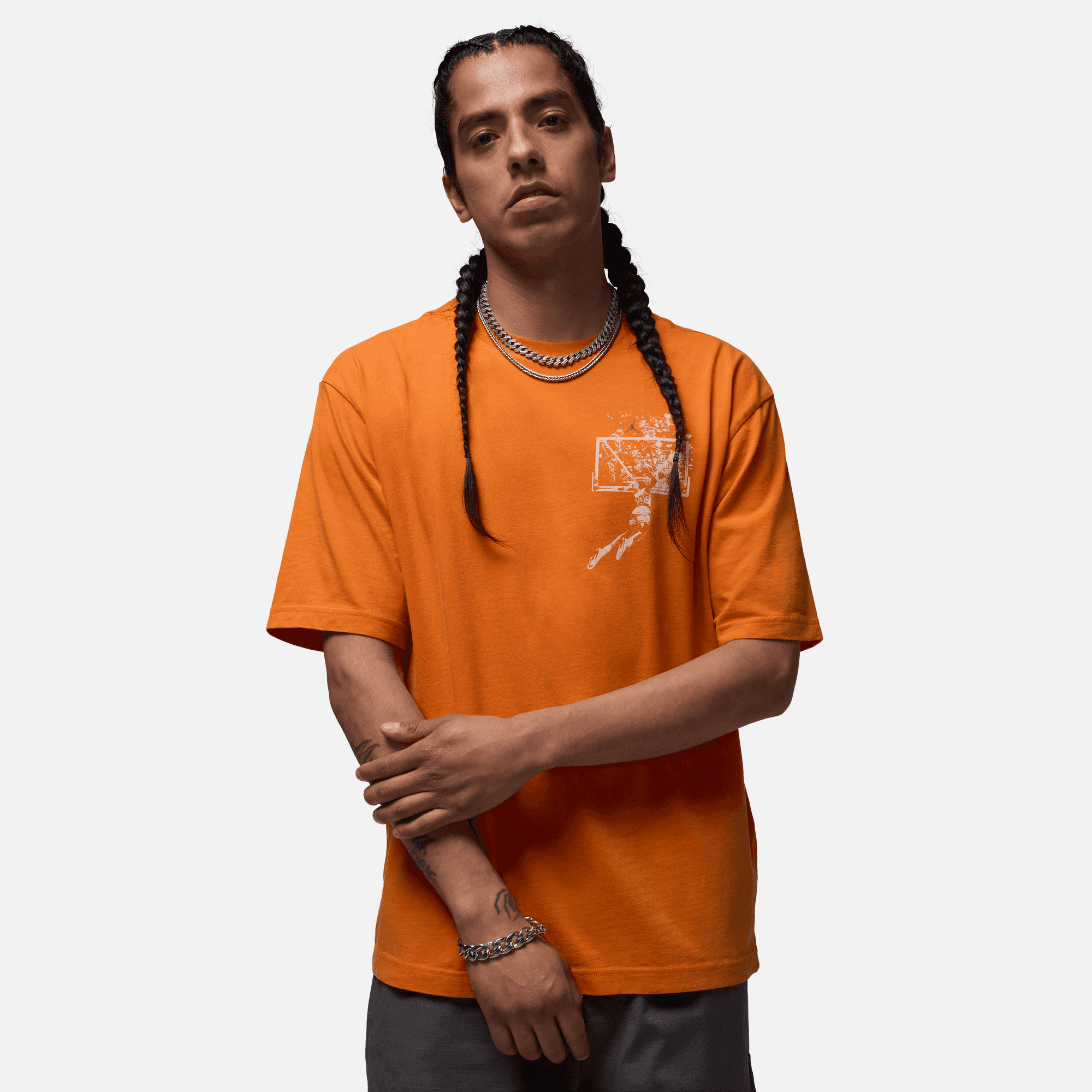 Air Jordan Brooklyn Starfish Orange Shattered Backboard T-Shirt