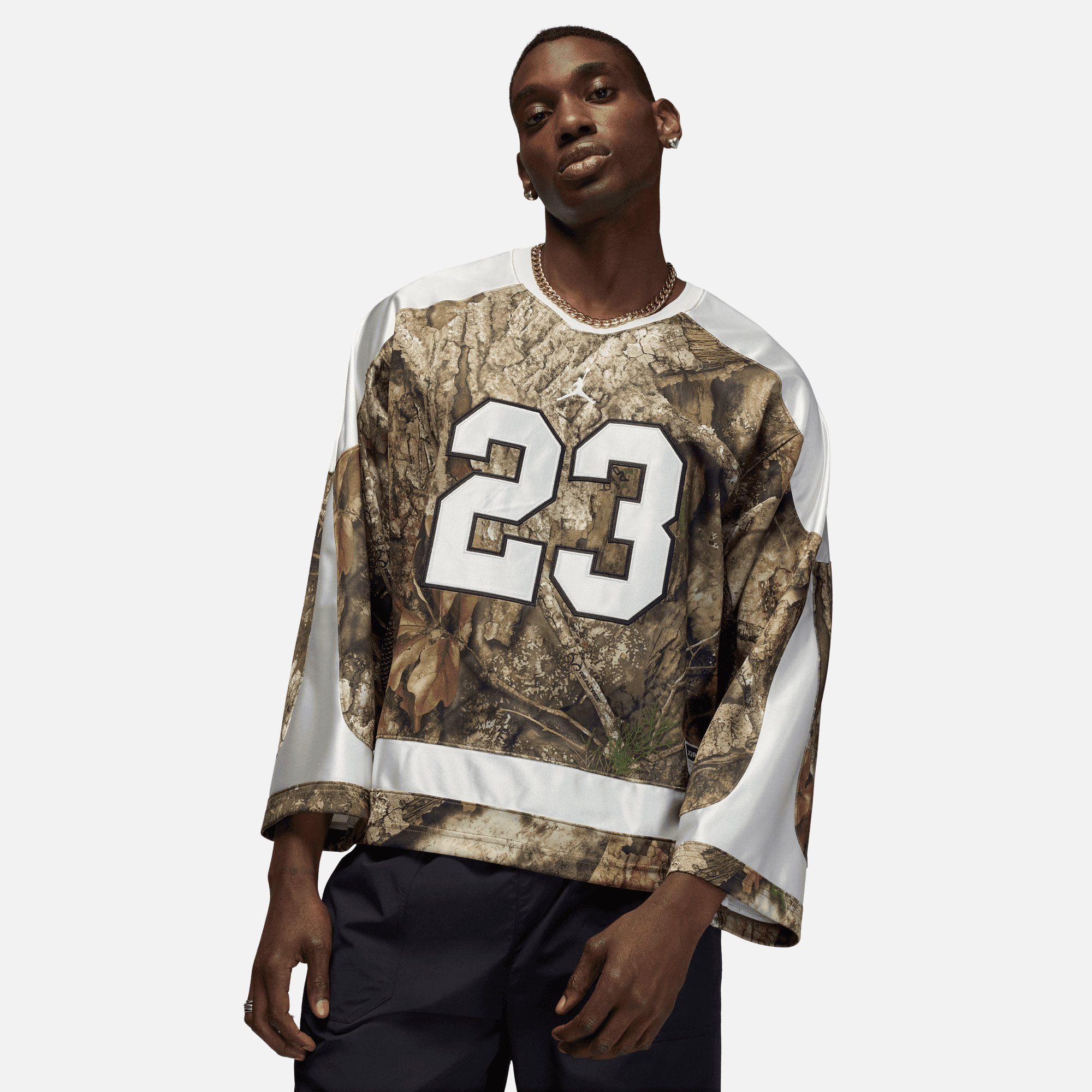 Air Jordan Brooklyn Realtree Camo Green Hockey Jersey