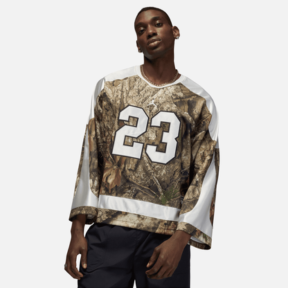 Air Jordan Brooklyn Realtree Camo Green Hockey Jersey