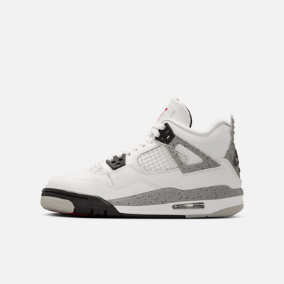 Air Jordan Big Kids' 4 Retro White Cement (GS)
