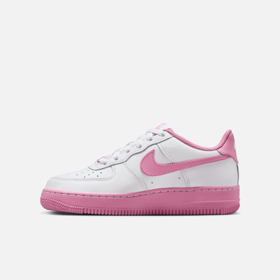 Nike Big Kids' Air Force 1 Low White Magic Flamingo (GS)