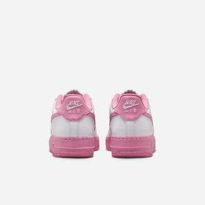 Nike Big Kids' Air Force 1 Low White Magic Flamingo (GS)