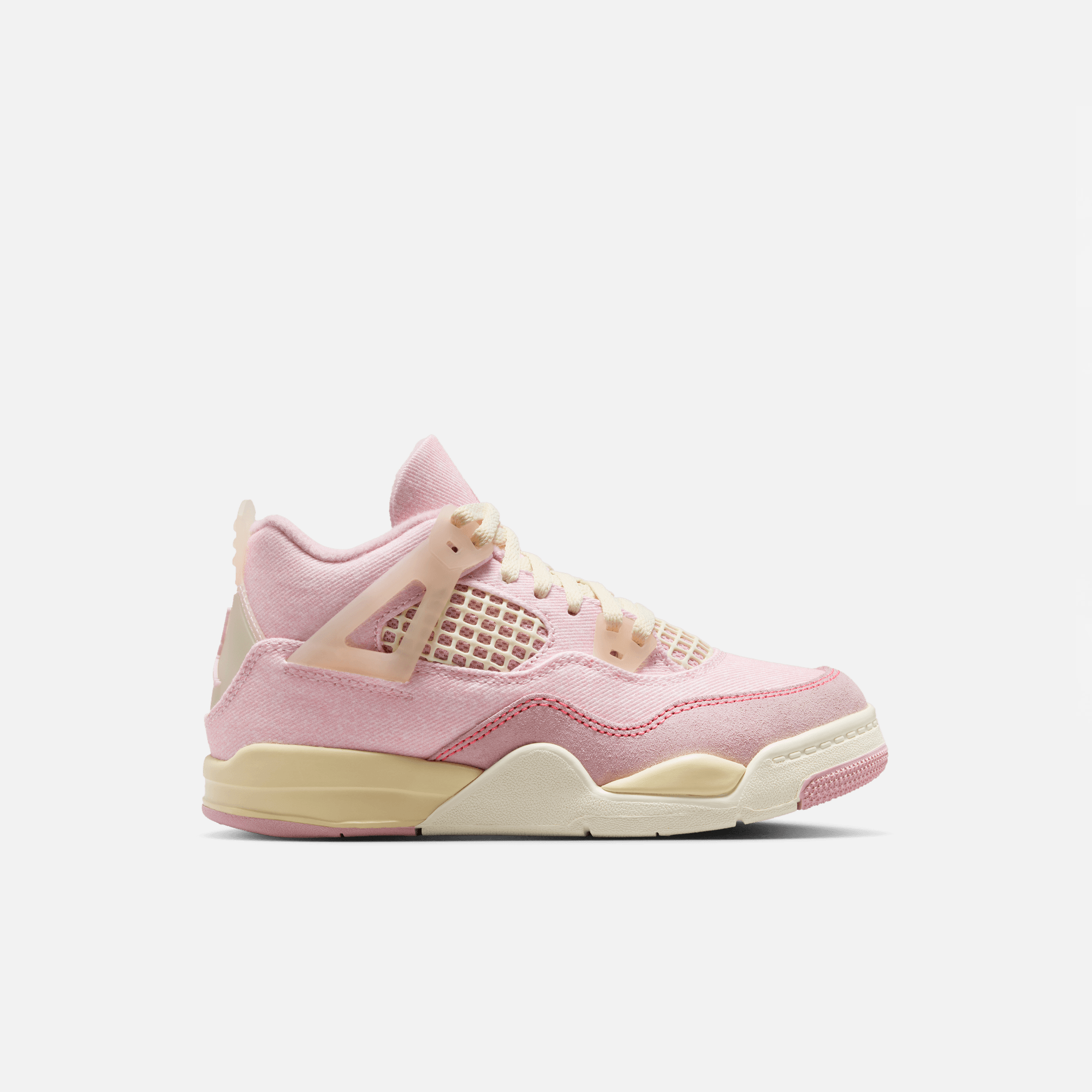 Air Jordan Kids' 4 Retro Pearl Pink Iced Carmine (PS)