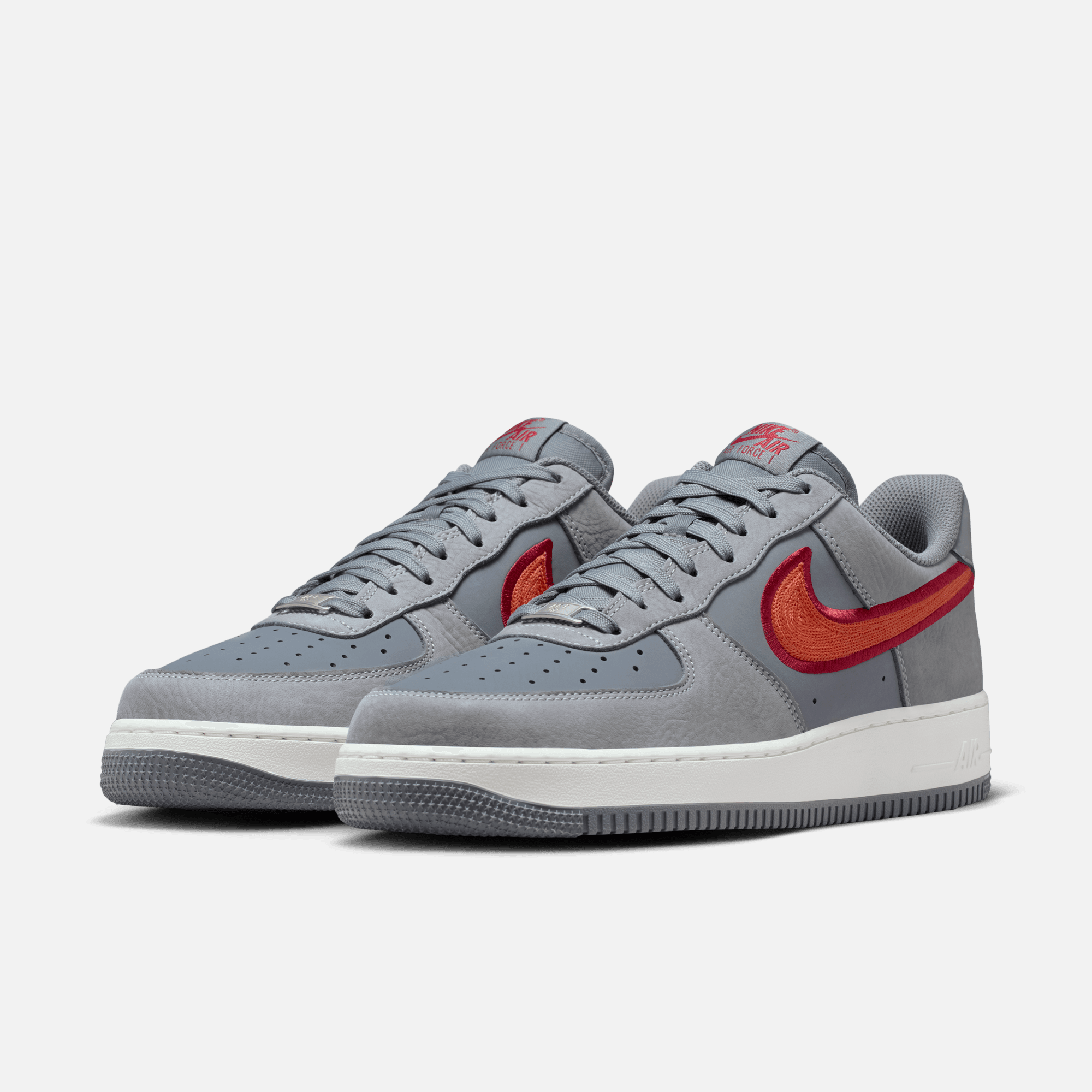 Nike Air Force 1 Low Retro Heel Pack Cool Grey Crimson Rust