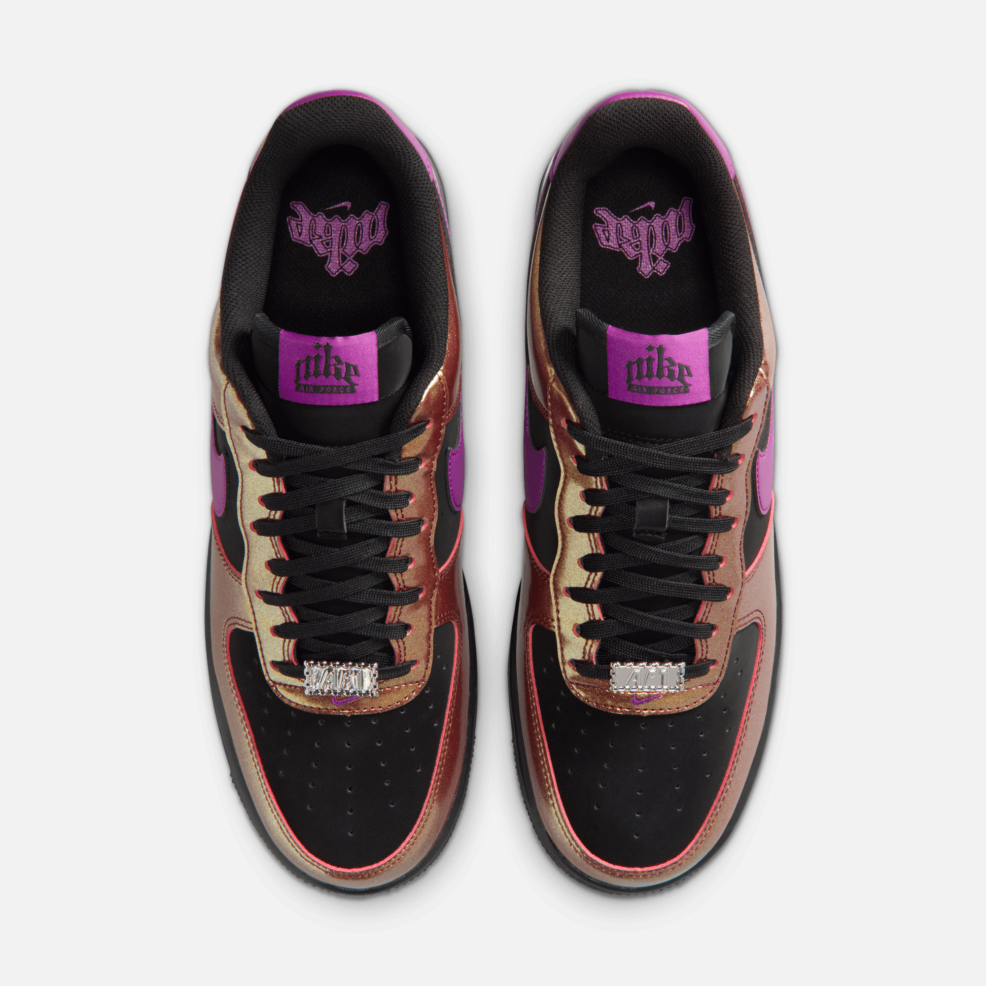 Nike Air Force 1 Low Glam Rock Black Bold Berry