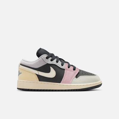 Air Jordan Big Kids' 1 Low SE Black Pastels (GS)