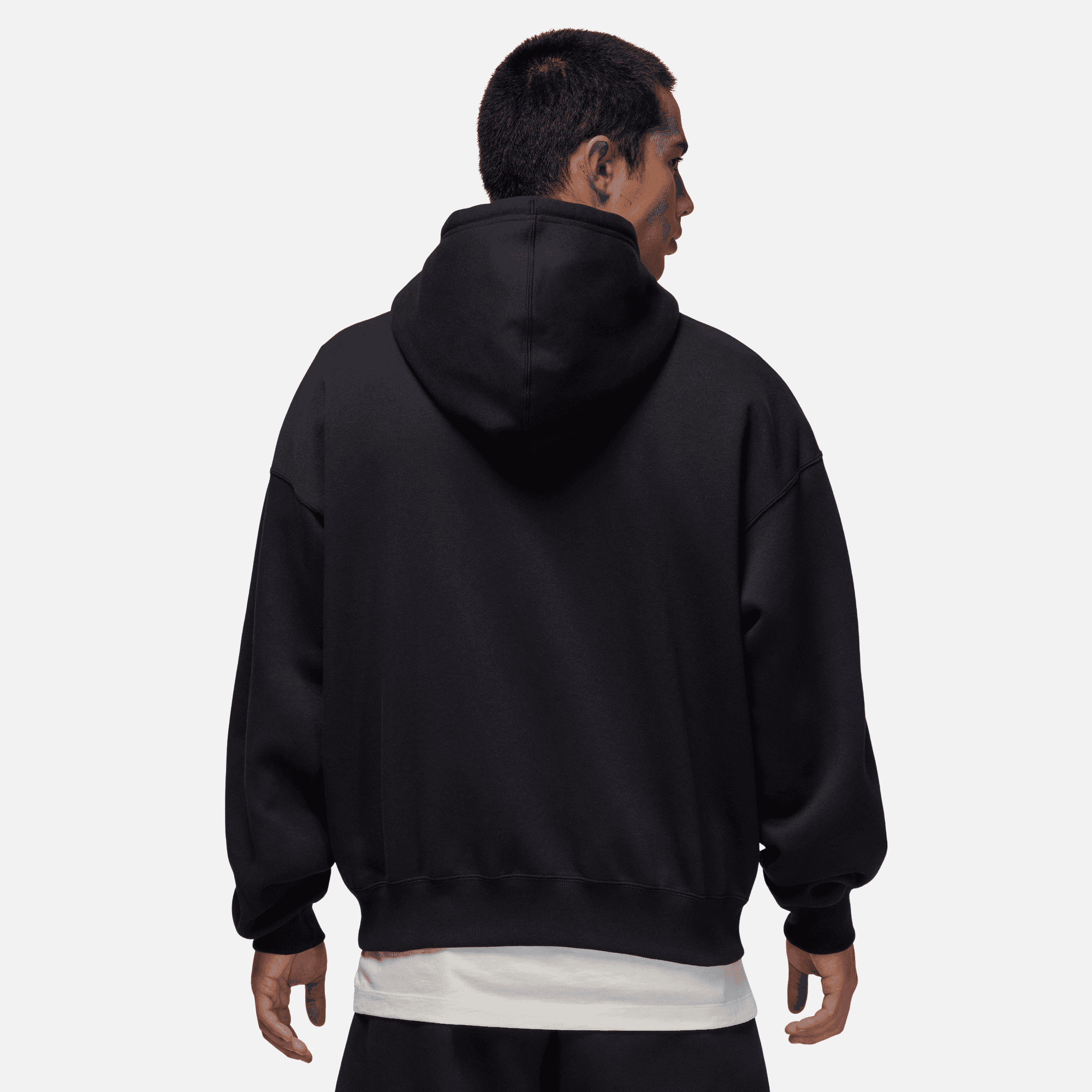 Air Jordan Brooklyn Fleece Black Oversized Full-Zip Hoodie