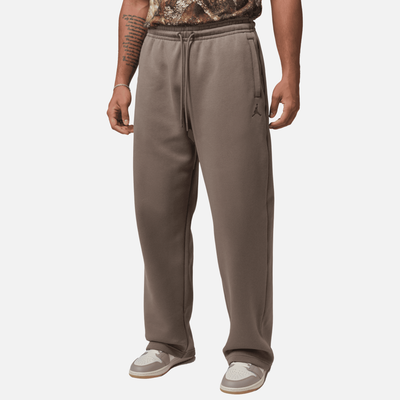 Air Jordan Brooklyn Fleece Olive Grey Oversized Open-Hem Pants