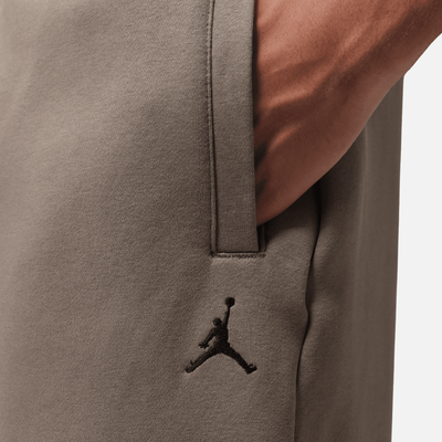 Air Jordan Brooklyn Fleece Olive Grey Oversized Open-Hem Pants
