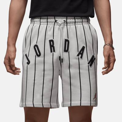 Air Jordan Brooklyn Fleece White Diamond Striped Shorts