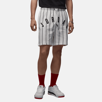 Air Jordan Brooklyn Fleece White Diamond Striped Shorts