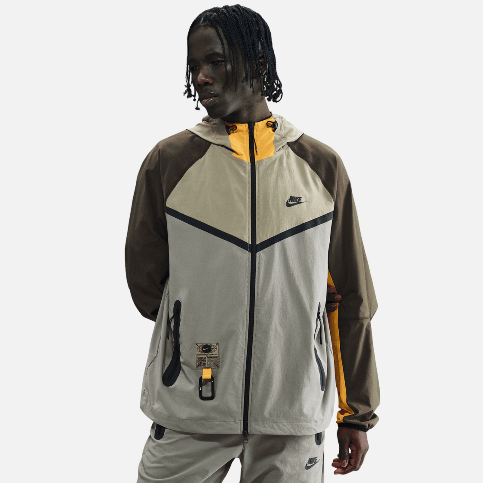 Nike Tech Neutral Olive Windrunner Full-Zip Jacket – Puffer Reds Nike Tech Neutral Olive Windrunner Full-Zip Jacket – Puffer Reds