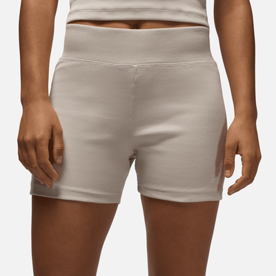 Air Jordan Women's Brooklyn Essential 4" Beige Shorts