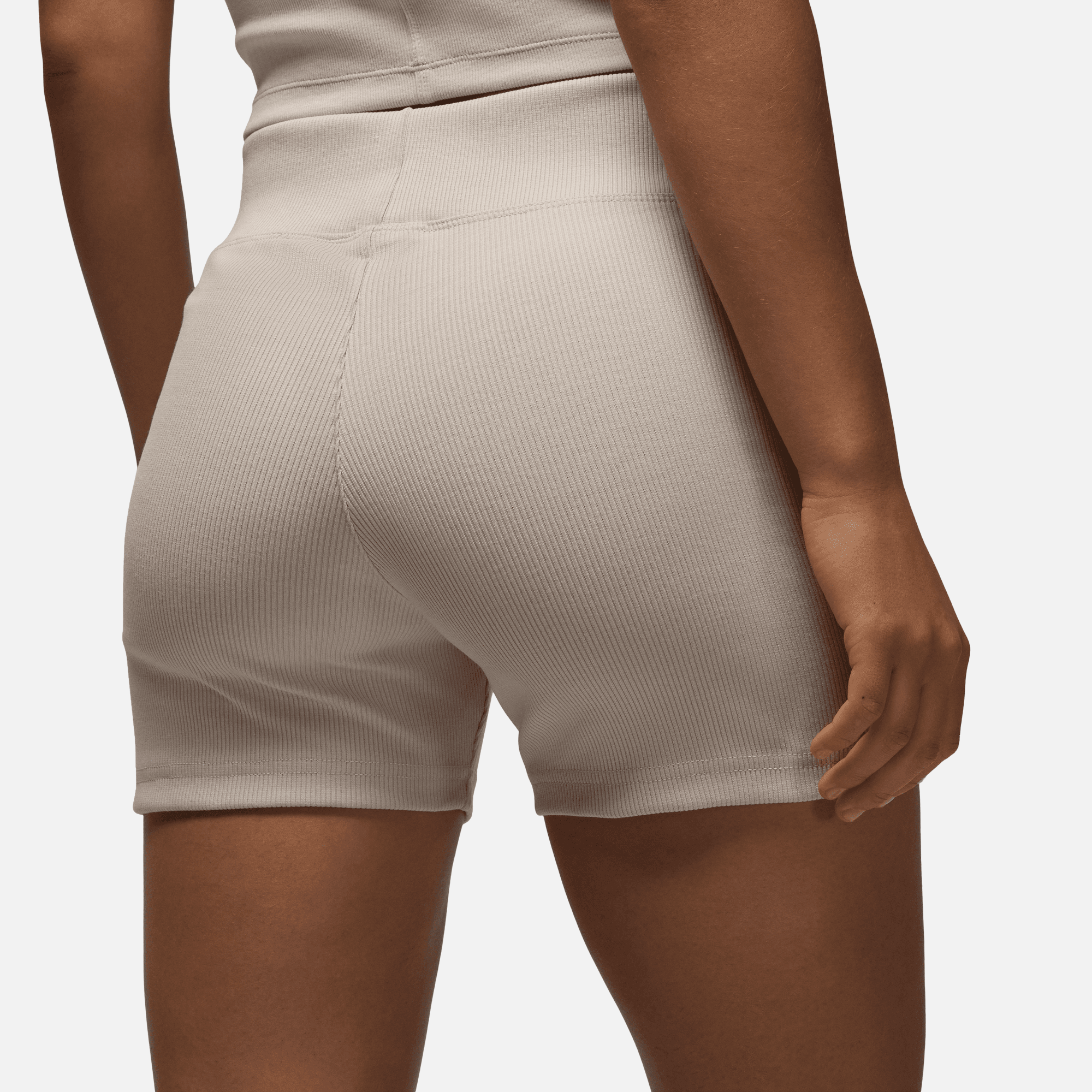 Air Jordan Women's Brooklyn Essential 4" Beige Shorts