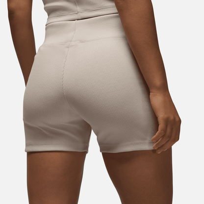 Air Jordan Women's Brooklyn Essential 4" Beige Shorts