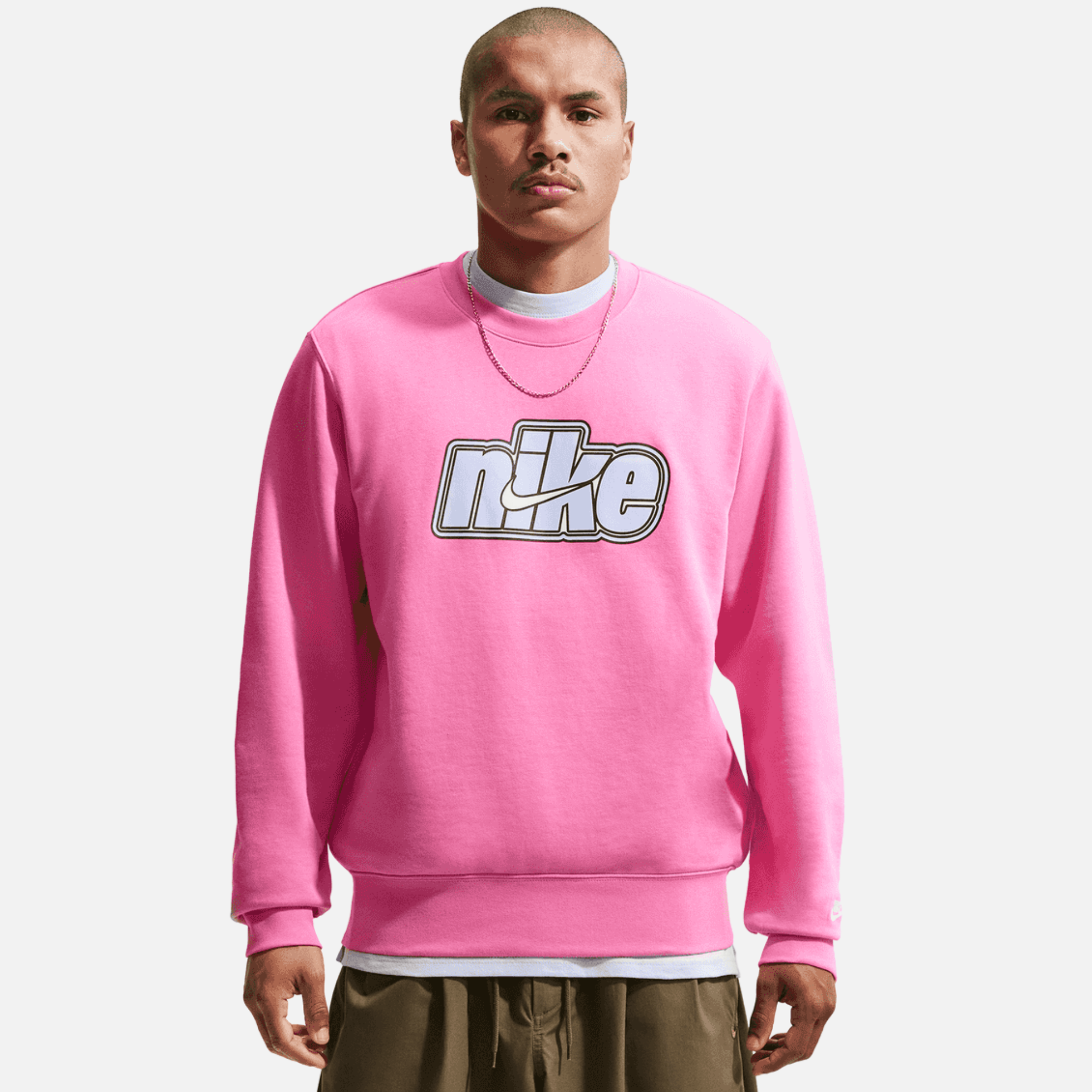 Nike Sportswear Club French Terry Pink Sweatshirt