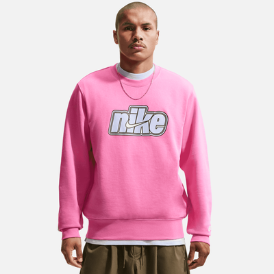 Nike Sportswear Club French Terry Pink Sweatshirt