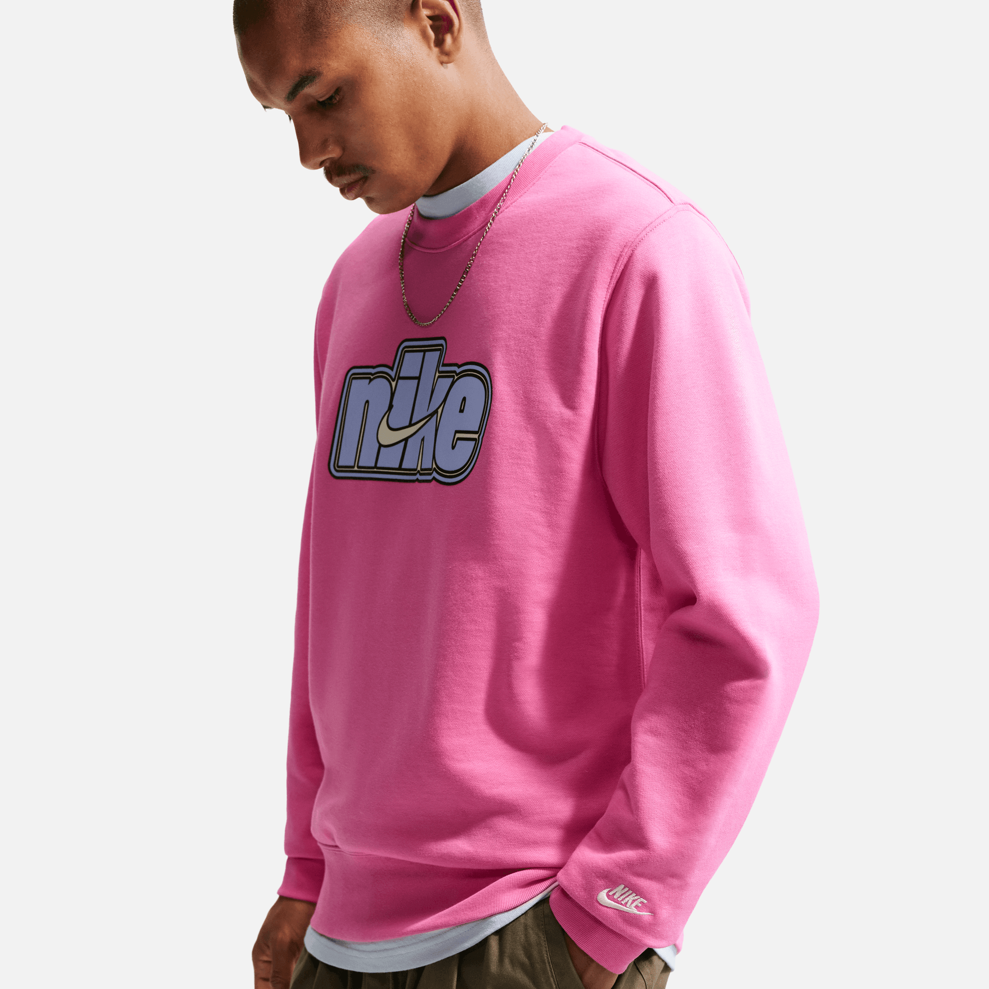 Nike Sportswear Club French Terry Pink Sweatshirt